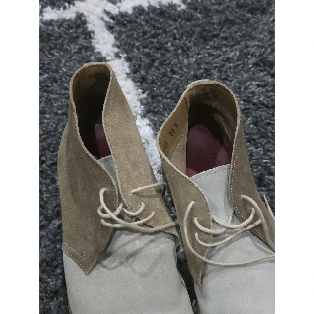 Grenson Brown Tan Suede Oxford Ankle Boots Mens UK 7.5F US 8.5 F